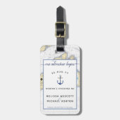 Martha's Vineyard Save the Date Wedding Bagagelabel (Voorkant verticaal)