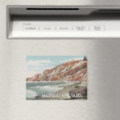 Martha's Vineyard Scene met Strand Magneet (Insitu (Vaatwasser))