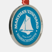 Martha's Vineyard (sloep) Metalen Ornament (Rechts)