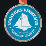 Martha's Vineyard (sloep) Metalen Ornament<br><div class="desc">Martha's Vineyard,  Massachusetts.</div>