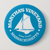 Martha's Vineyard (sloep) Ronde Button 4,0 Cm (Voorkant)