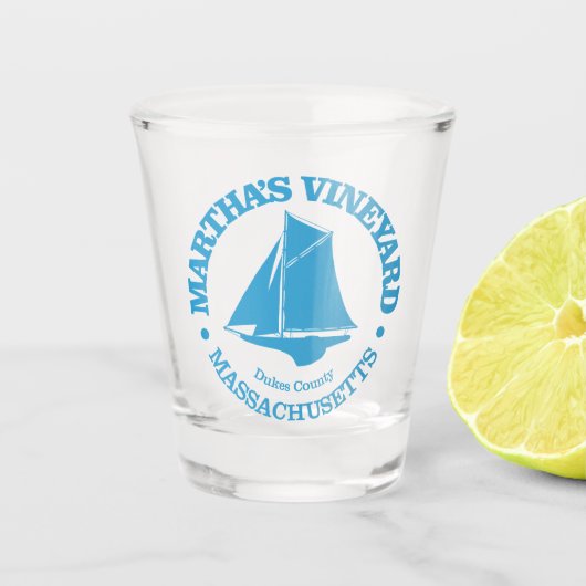 Martha's Vineyard (sloep) Shot Glas (Voorkant)