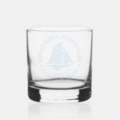 Martha's Vineyard (sloep) Whisky Glas (Achterkant)