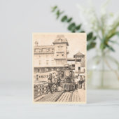 Martha's Vineyard spoorweg en trein foto Briefkaart (Staand voorkant)