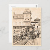 Martha's Vineyard spoorweg en trein foto Briefkaart (Voorkant / Achterkant)