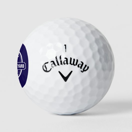 Martha's Vineyard, stad MA, naam, nautisch anker Golfballen (Logo)