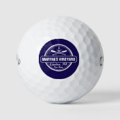 Martha's Vineyard, stad MA, naam, nautisch anker Golfballen (Voorkant)
