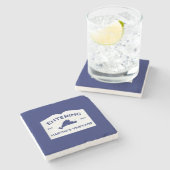 Martha's Vineyard Stone Coaster Stenen Onderzetter (Zijkant)