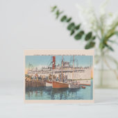  Martha's Vineyard Stoomboot & Gevist Pier Briefkaart (Staand voorkant)