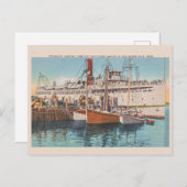  Martha's Vineyard Stoomboot & Gevist Pier Briefkaart (Voorkant / Achterkant)