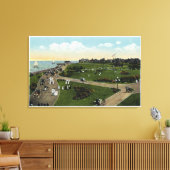 Martha's Vineyard, Uitzicht van de lucht van Ocean Canvas Afdruk (Insitu (Woonkamer))