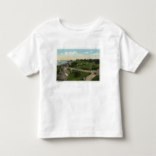 Martha's Vineyard, Uitzicht van de lucht van Ocean Kinder Shirts (Voorkant)