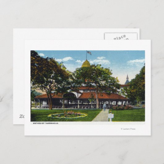 Martha's Vineyard, Uitzicht van Methodist Briefkaart (Voorkant / Achterkant)