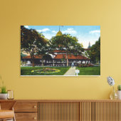 Martha's Vineyard, Uitzicht van Methodist Canvas Afdruk (Insitu (Woonkamer))