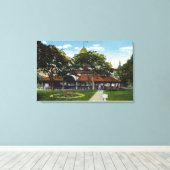 Martha's Vineyard, Uitzicht van Methodist Canvas Afdruk (Insitu (Houten vloer))