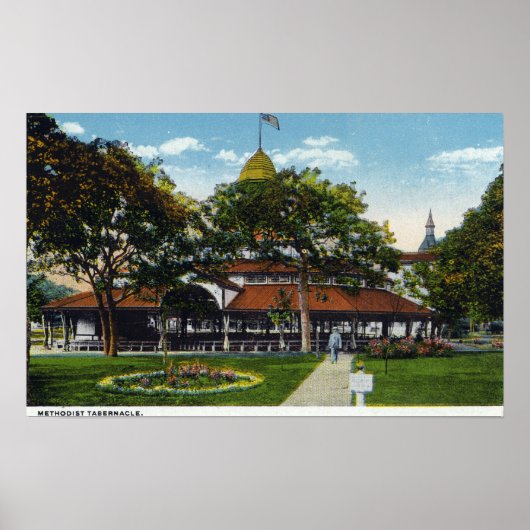 Martha's Vineyard, Uitzicht van Methodist Poster (Voorkant)