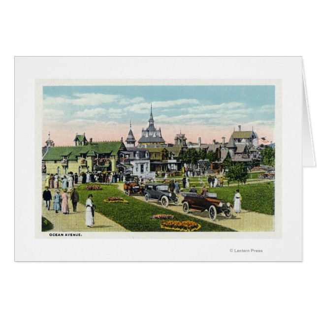 Martha's Vineyard, Uitzicht van Ocean Avenue (Voorkant Horizontaal)