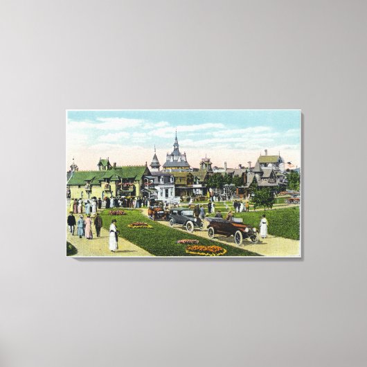 Martha's Vineyard, Uitzicht van Ocean Avenue Canvas Afdruk (Voorkant)