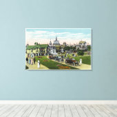 Martha's Vineyard, Uitzicht van Ocean Avenue Canvas Afdruk (Insitu (Houten vloer))