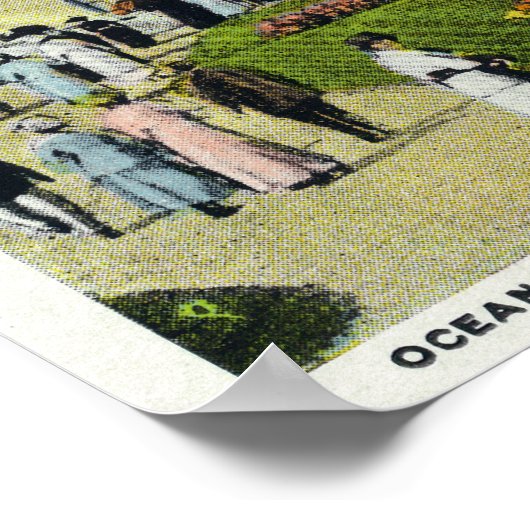 Martha's Vineyard, Uitzicht van Ocean Avenue Poster (Hoek)