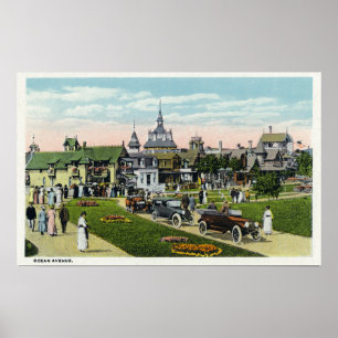 Martha's Vineyard, Uitzicht van Ocean Avenue Poster