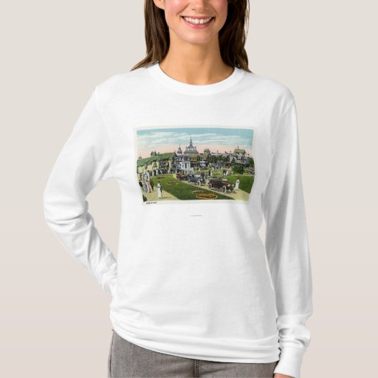 Martha's Vineyard, Uitzicht van Ocean Avenue T-shirt (Voorkant)