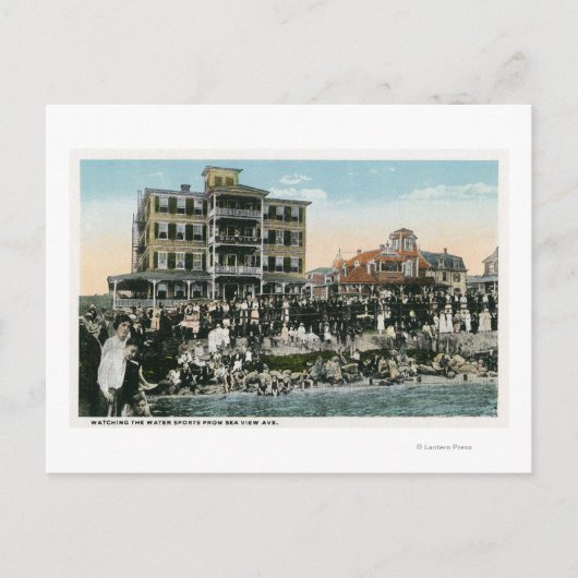 Martha's Vineyard, Uitzicht van Zee Uitzicht Avenu Briefkaart (Voorkant)