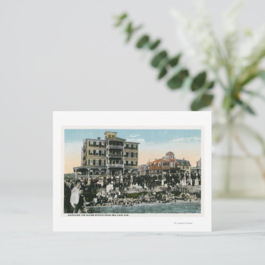 Martha's Vineyard, Uitzicht van Zee Uitzicht Avenu Briefkaart (Staand voorkant)