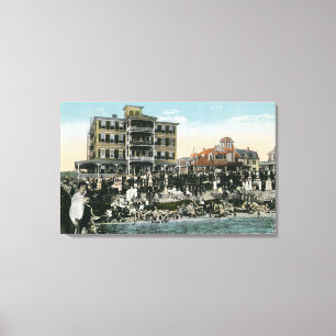 Martha's Vineyard, Uitzicht van Zee Uitzicht Avenu Canvas Afdruk