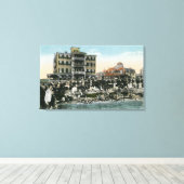 Martha's Vineyard, Uitzicht van Zee Uitzicht Avenu Canvas Afdruk (Insitu (Houten vloer))