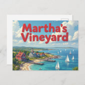 marthas vineyard vacation briefkaart (Voorkant / Achterkant)