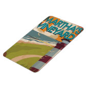 Marthas Vineyard Vintage Reisposter Magneet (Linkerzijde)