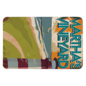 Marthas Vineyard Vintage Reisposter Magneet (Horizontaal)