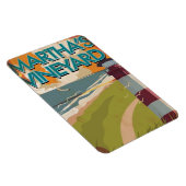 Marthas Vineyard Vintage Reisposter Magneet (Rechterzijde)
