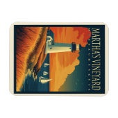Martha's Vineyard vuurtoren Magneet (Horizontaal)