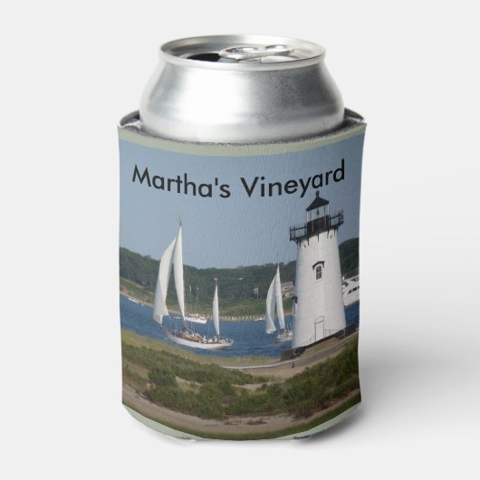 Martha's Vineyard Vuurtoren te Koelbox Blikjeskoeler (Blikje Voorkant)