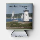Martha's Vineyard Vuurtoren te Koelbox Blikjeskoeler (Voorkant)