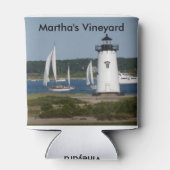 Martha's Vineyard Vuurtoren te Koelbox Blikjeskoeler (Achterkant)