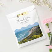 Martha's Vineyard Wedding Beach Foto Bedankzakje (Gezegeld)