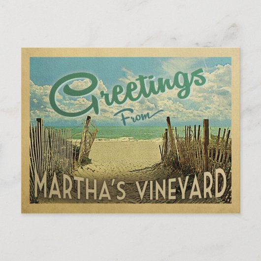 Martha's Vintage Travel Briefkaart (Voorkant)