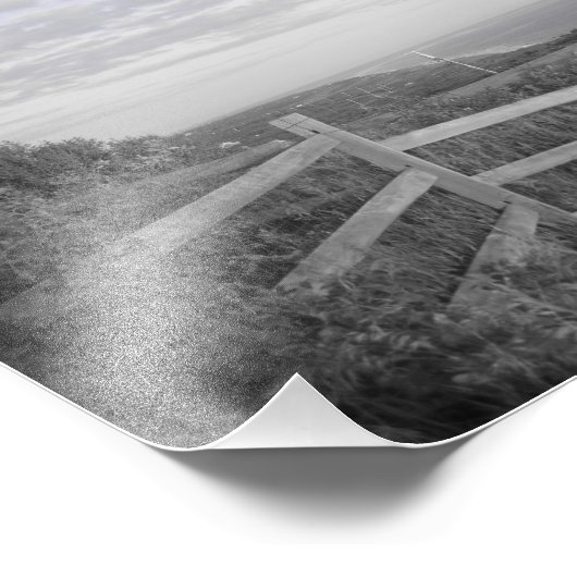 Martha's wijngaard in zwart-wit foto afdruk (Hoek)