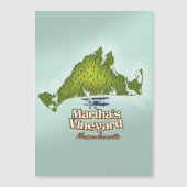 Martha's wijngaard Massachusetts reisposter (Voorkant)