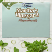 Martha's wijngaard Massachusetts reisposter Theedoek (Gevouwen)