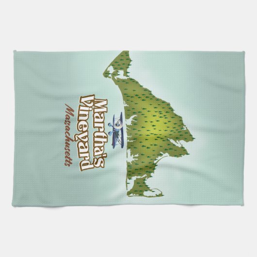 Martha's wijngaard Massachusetts reisposter Theedoek (Horizontaal)