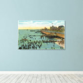 Martha's wijngaard, Uitzicht van de Beach Canvas Afdruk (Insitu (Houten vloer))