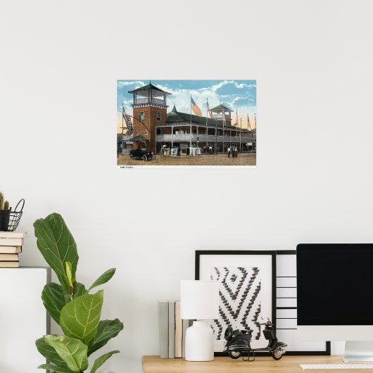 Martha's wijntuin, Uitzicht van de Tivoli Poster (Thuiskantoor)