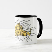 Martha's wijntuin, zwart op goud Mok (Voorkant rechts)