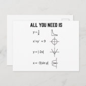 Marthematist | Wiskunde wiskundewiskundegeschenken Briefkaart (Voorkant / Achterkant)