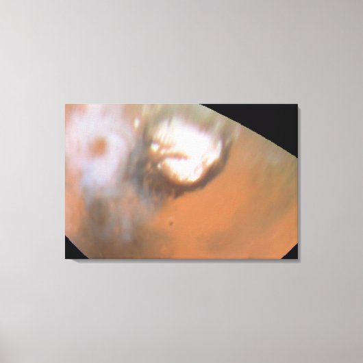 Martiaanse Cycloon, Gezien vanuit het Noordpoolgeb Canvas Afdruk (Voorkant)