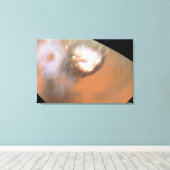 Martiaanse Cycloon, Gezien vanuit het Noordpoolgeb Canvas Afdruk (Insitu (Houten vloer))